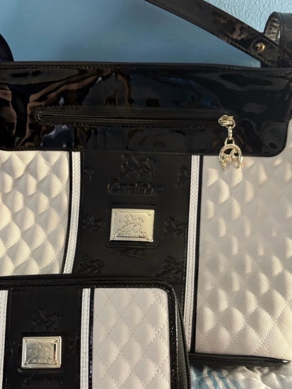 Designer cavalinho bag and matching wallet